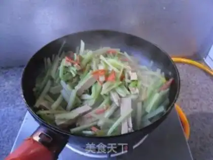 Make Celery fried tofu step 7