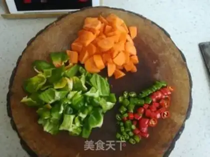 Make Yellow chicken step 3