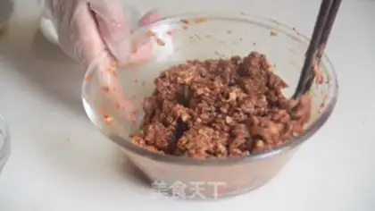 Make Fresh meat mooncake step 2