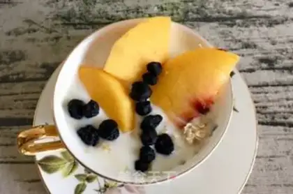 Make Peachy oatmeal step 9