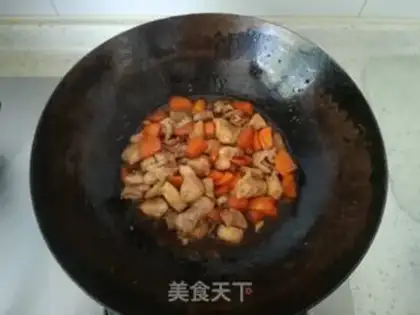 Make Yellow chicken step 8