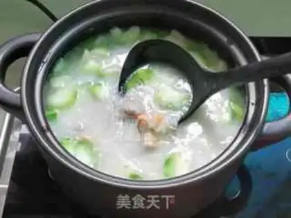 Make Smelt sauerkraut rice congee step 9