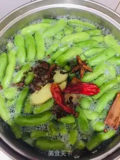 Make Water to boil the beans step 5