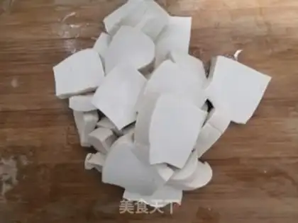 Make Squeeze meat and tofu step 1