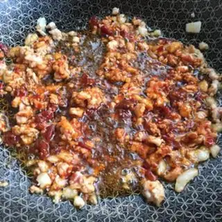 Make Fish, pork and eggplant step 4