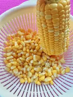 Make Gold sand corn step 1