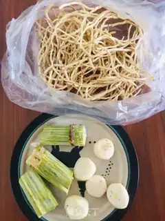 Make Sugar cane fish, weed horse hoof step 0