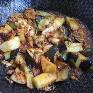 Make Fish, pork and eggplant step 6
