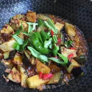 Make Fish, pork and eggplant step 8