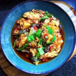 Make Fish, pork and eggplant step 9