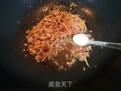 Make Squeeze meat and tofu step 13