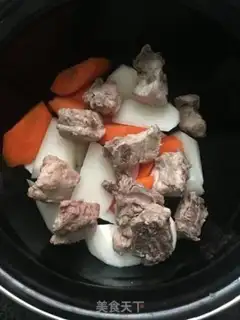 Make Red and white radish broccoli step 2