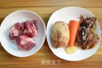 Make Liang ink fish bone soup step 0