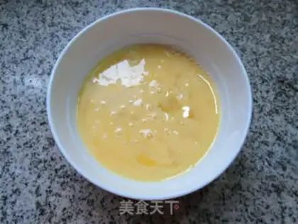 Make Scallops, fried eggs step 1