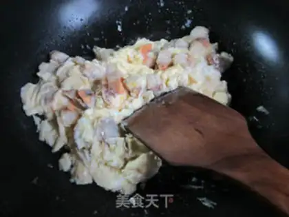 Make Scallops, fried eggs step 4