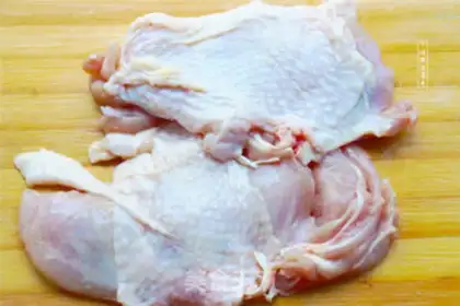 Make A homemade chicken double step 1