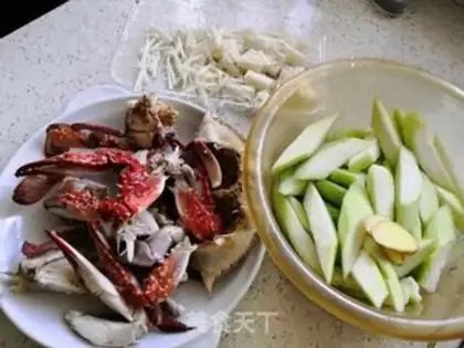 Make Crab melon soup step 0