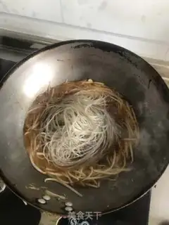 Make A green bean sprouts fan step 5