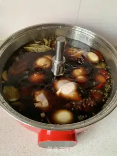 Make A pair of chicken legs and eggs step 5