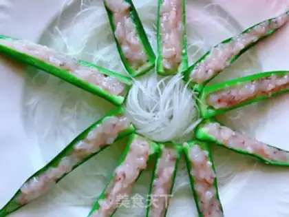 Make Autumn fan shrimp step 4