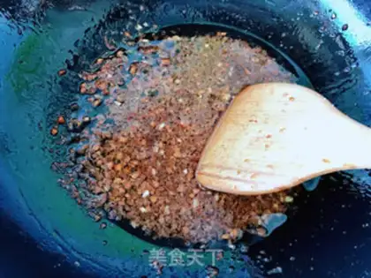 Make Autumn fan shrimp step 5