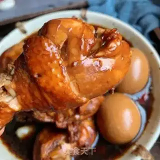 Make A pair of chicken legs and eggs step 9