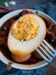 Make A pair of chicken legs and eggs step 10