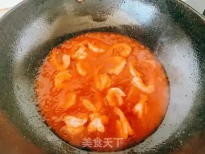 Make Cheese juice and back shrimp step 5