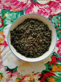 Make Homemade black sesame pie step 7