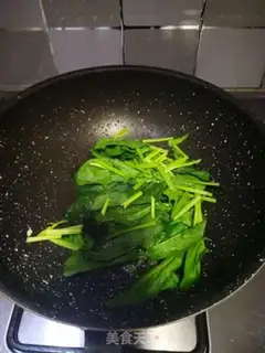 Make Black pepper spinach egg powder step 4