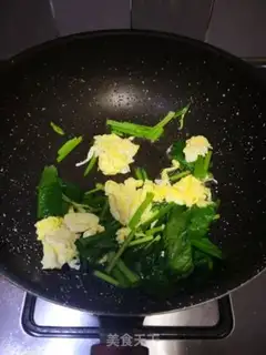 Make Black pepper spinach egg powder step 5
