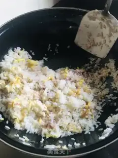 Make Ham and egg fried rice step 0