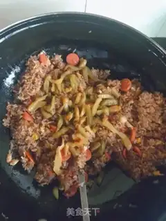 Make Ham and egg fried rice step 2