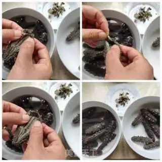Make How to bubble dry sea cucumber step 2