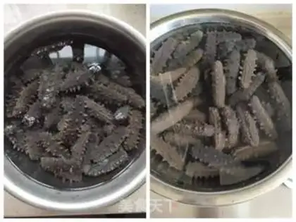 Make How to bubble dry sea cucumber step 3