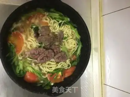 Make Fresh beef noodles step 9