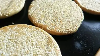 Make Sesame cake step 5