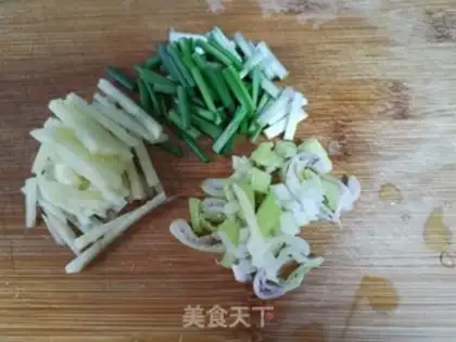 Make cucumber shrimp step 2