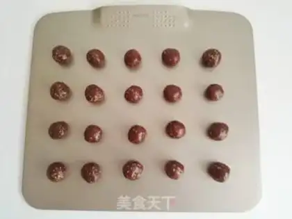 Make Coco sesame cookies step 7