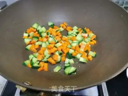 Make cucumber shrimp step 5