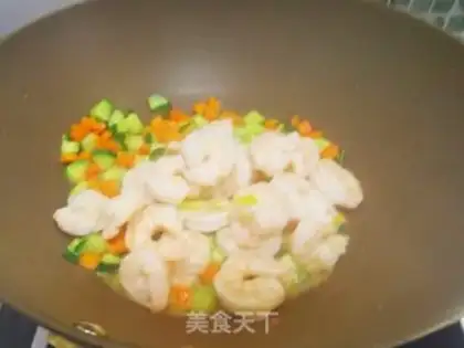 Make cucumber shrimp step 6