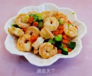 Make cucumber shrimp step 7