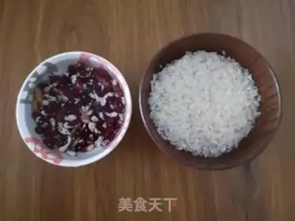 Make ♪ Flower bean luminous rice ♪ step 1
