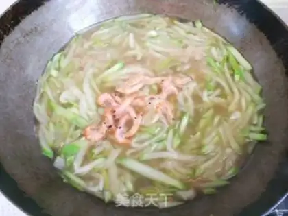 Make Shrimp skin fan soup step 6