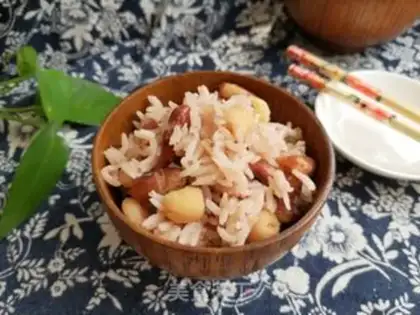 Make ♪ Flower bean luminous rice ♪ step 5