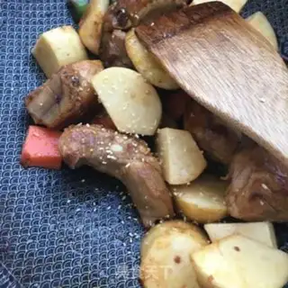 Make Potato-head rice step 22