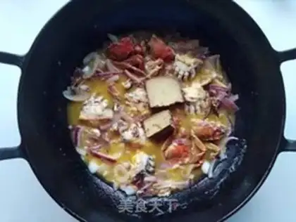 Make Curry burning crabs step 10