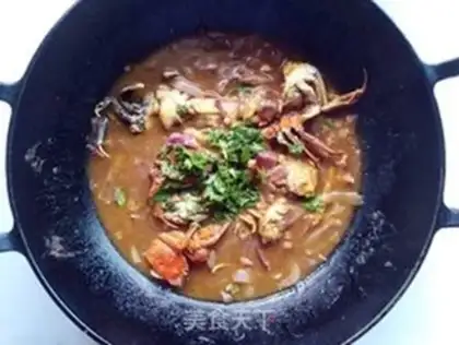 Make Curry burning crabs step 11