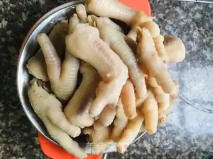 Make Red chicken feet step 2