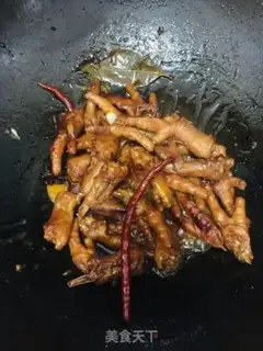 Make Red chicken feet step 7